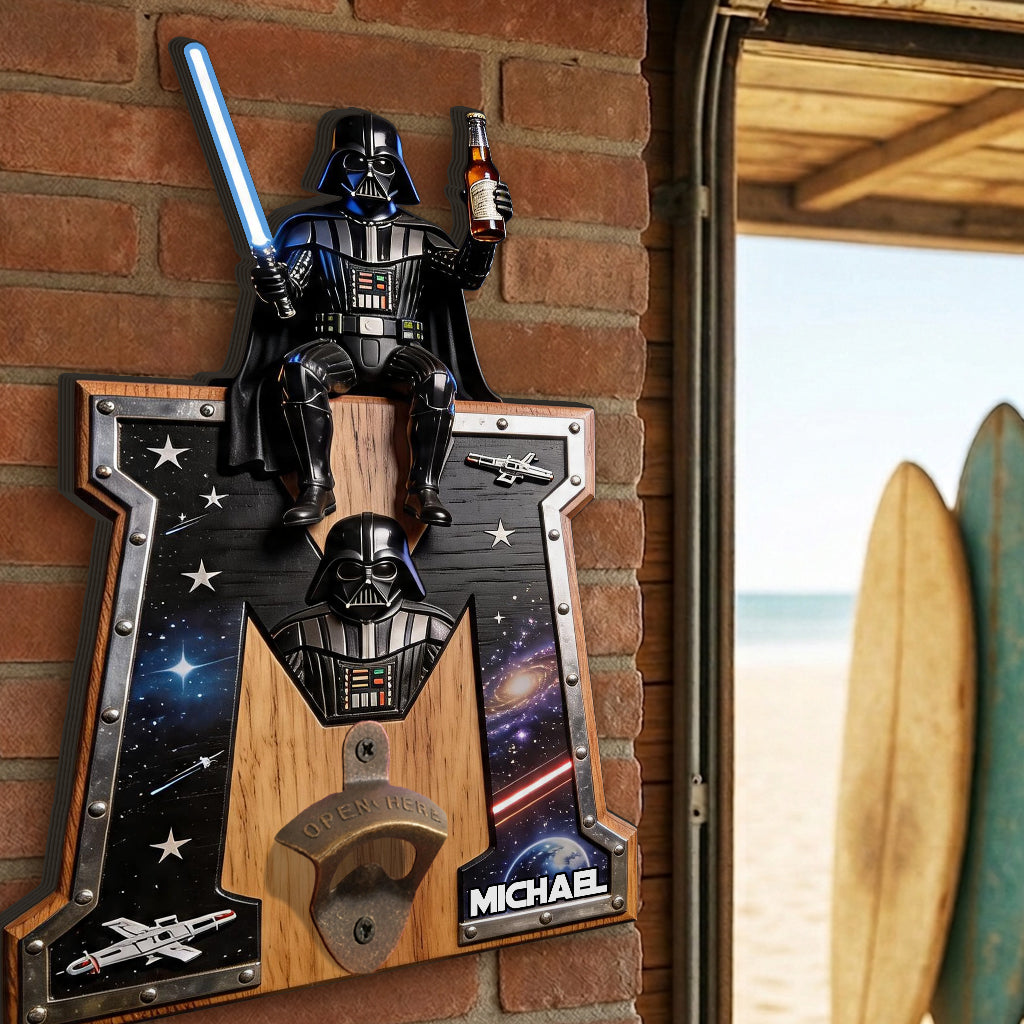 The Beer Force - Personalized The Force Wall Bottle Opener