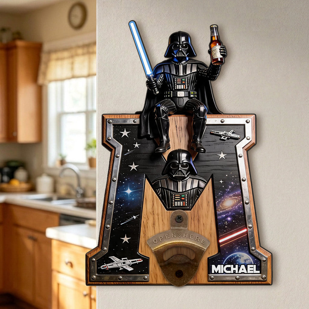 The Beer Force - Personalized The Force Wall Bottle Opener
