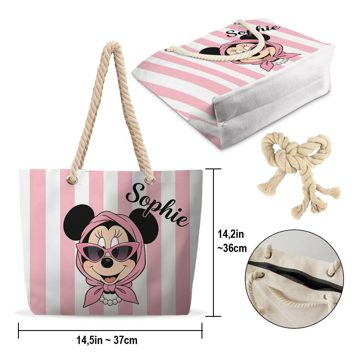 Magical Summer Time - Personalized Mouse Beach Bag