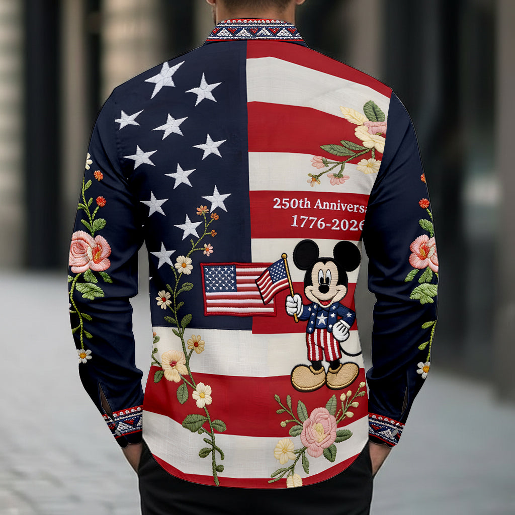 250th Anniversary - Personalized Mouse Button-Up Shirt