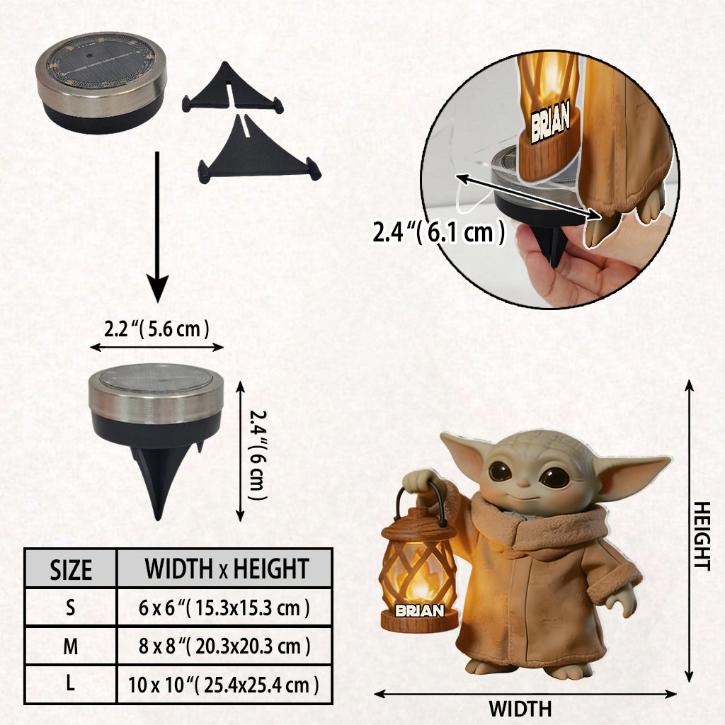 Galactic Guardian - Personalized The Force Solar Acrylic Light