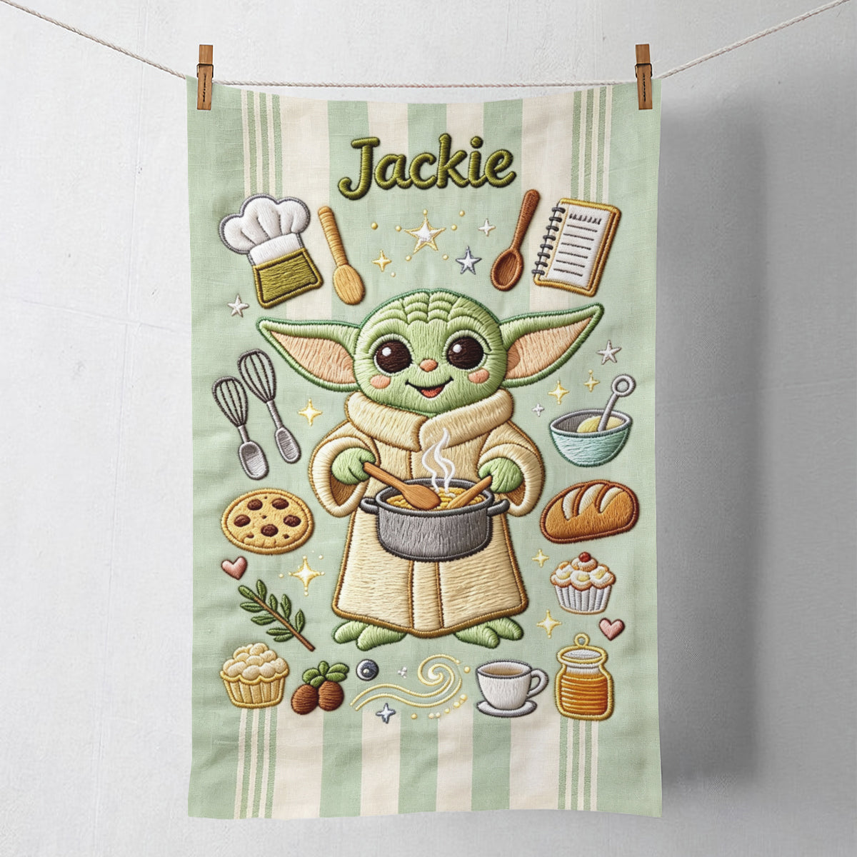 May the Fork Be With You - Personalized The Force Towel