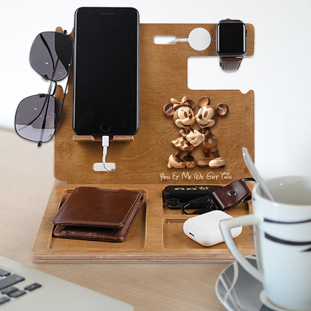 Cute Mouse Couple - Personalized Mouse Docking Station
