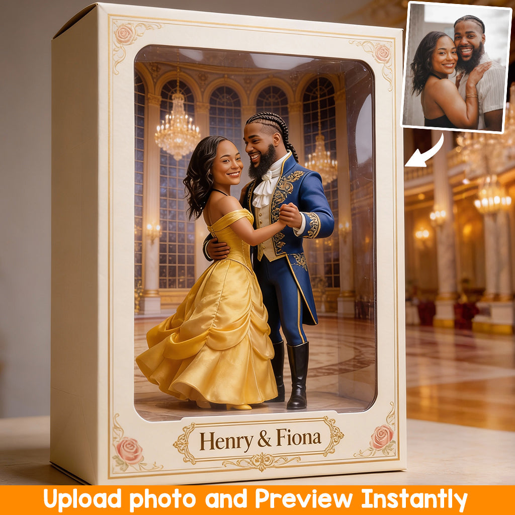 Custom Any Photo Perfect Gift For Couple - Personalized Beauty And The Beast Custom Shaped Acrylic Plaque