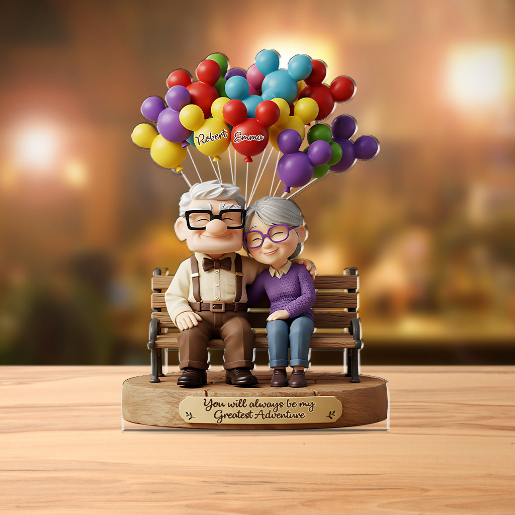 You Are My Greastest Adventure - Personalized Mouse Custom Shaped Acrylic Plaque