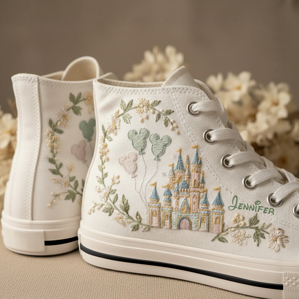 The Magical Castle - Personalized Mouse High Top Shoes