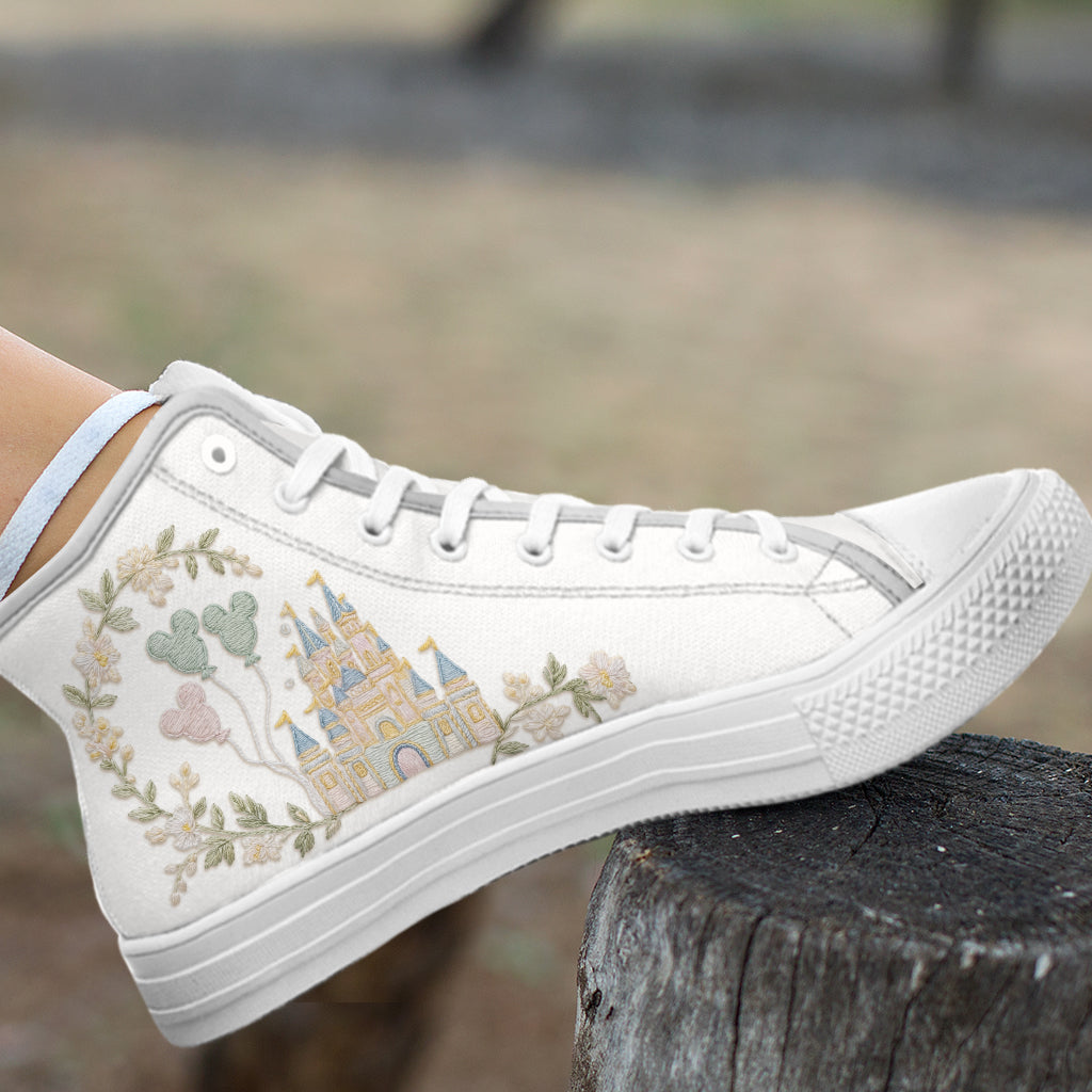 The Magical Castle - Personalized Mouse High Top Shoes