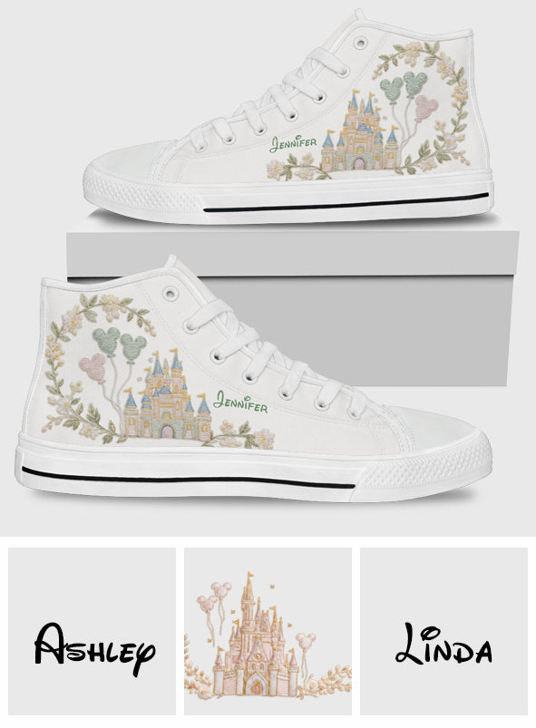 The Magical Castle - Personalized Mouse High Top Shoes