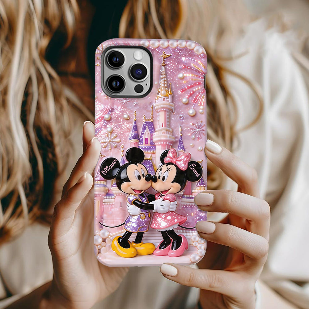 Cartoon Mouse Lovers Gift - Personalized Dream Trip Full Print Phone Case