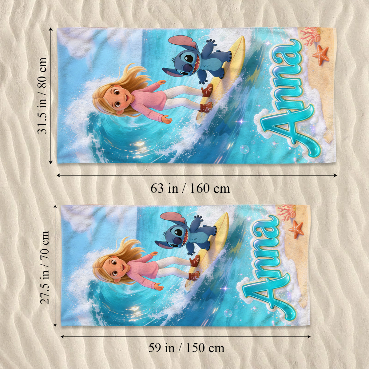 Ohana Summer Vibes - Personalized Ohana Quick-dry Beach Towel/ Bath Towel