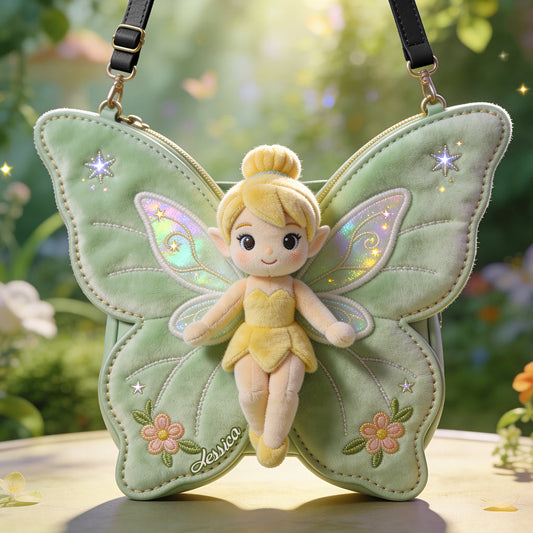 Magical Time - Personalized Flying Fairy Plush Crossbag