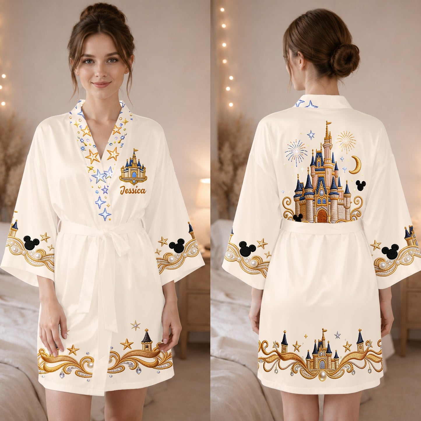 Believe In Magic - Personalized Dream Trip Satin Robe