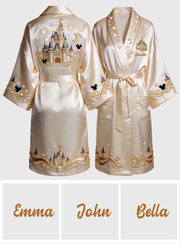 Believe In Magic - Personalized Dream Trip Satin Robe