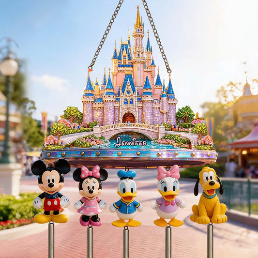 Magical Land - Personalized Dream Trip Wind Chime With Charm