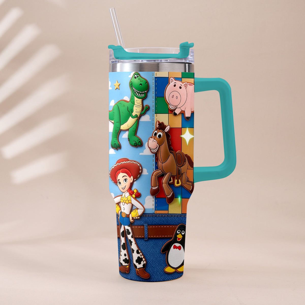 Galaxy And Western Buddy Toy - Personalized Toy Story Tumbler With Plush Charm