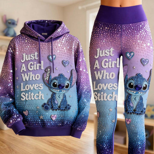 Sparkle Ohana - Personalized Ohana Hoodie and Leggings