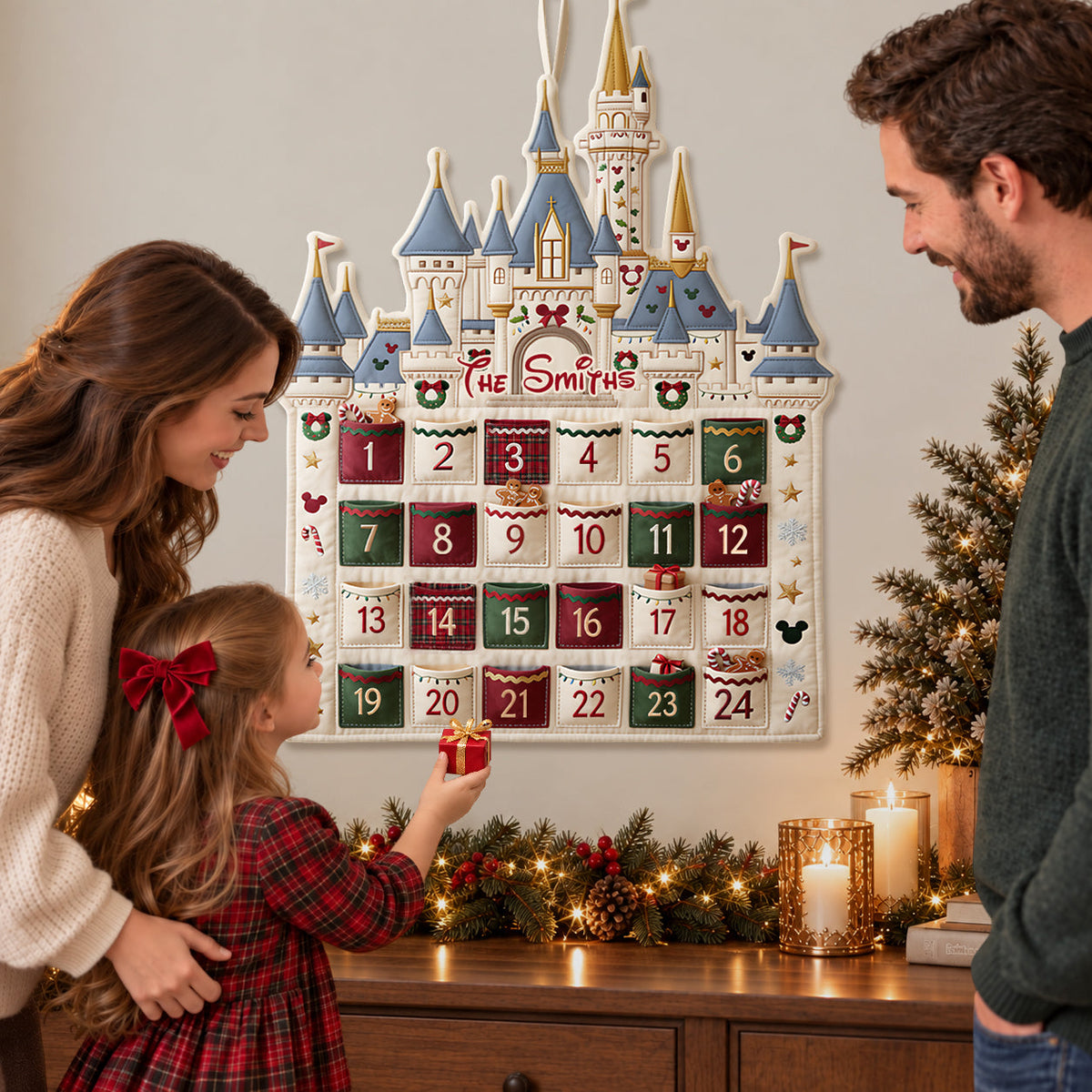 Magical Christmas - Personalized Dream Trip Fabric Advent Calendar