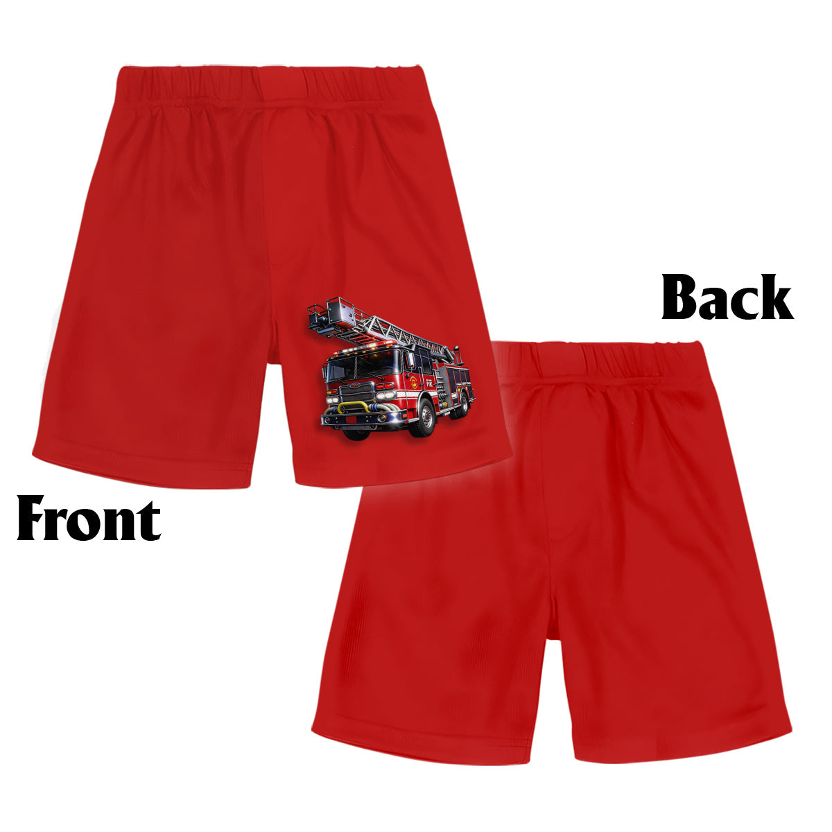 Birthday Fire Truck - Personalized Birthday Kid Jersey Shirt & Shorts