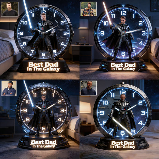 Custom Any Photo - Personalized The Force Desk Clock Plaque