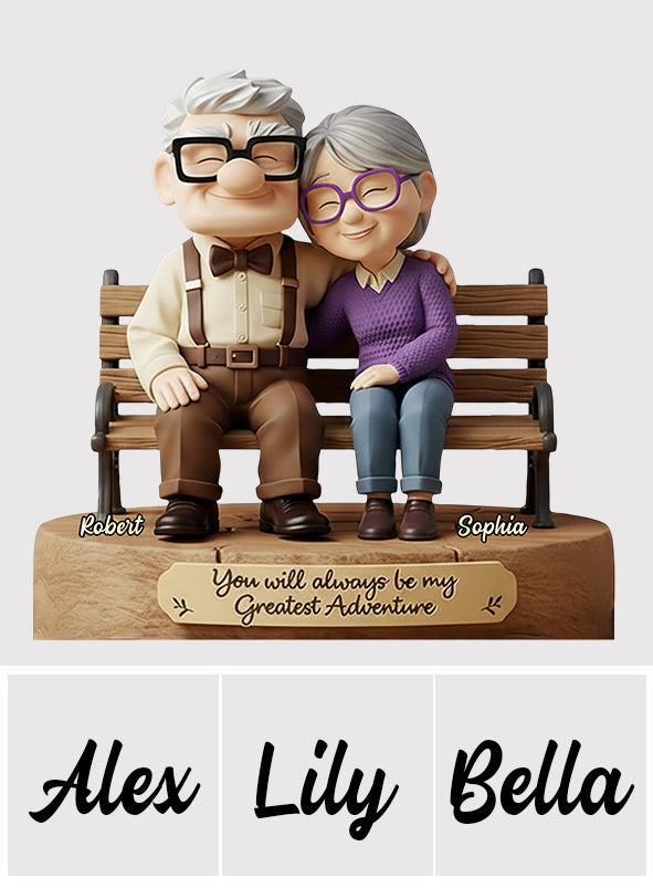 My Greatest Adventure - Personalized Couple Custom Shape Acrylic Flower Vase