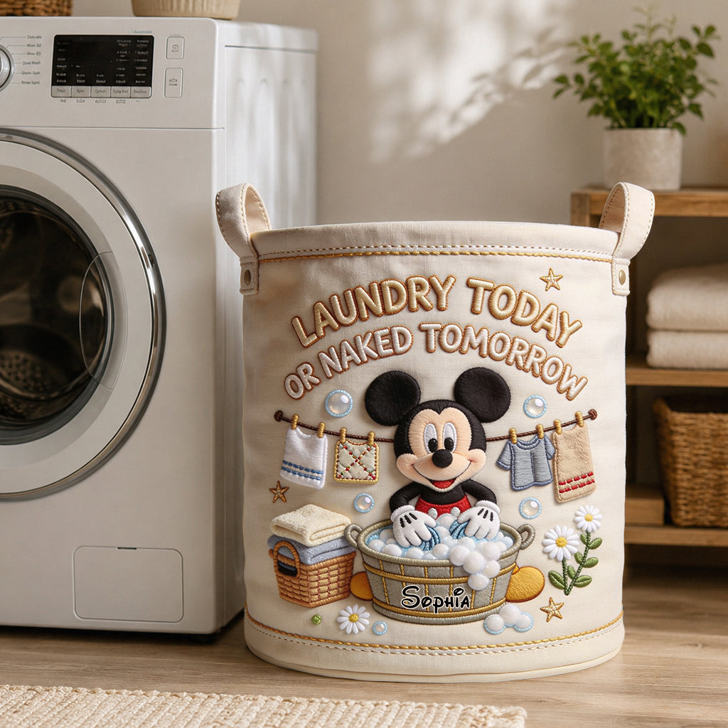 Laundry Today - Personalized Mouse Storage Basket