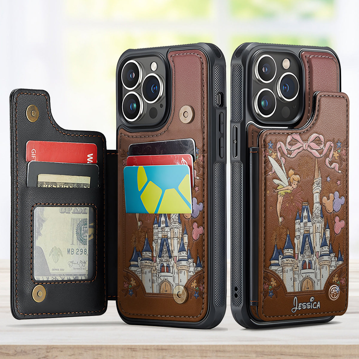 The Magical Castle - Personalized Mouse Fully Printed Wallet Phone Case