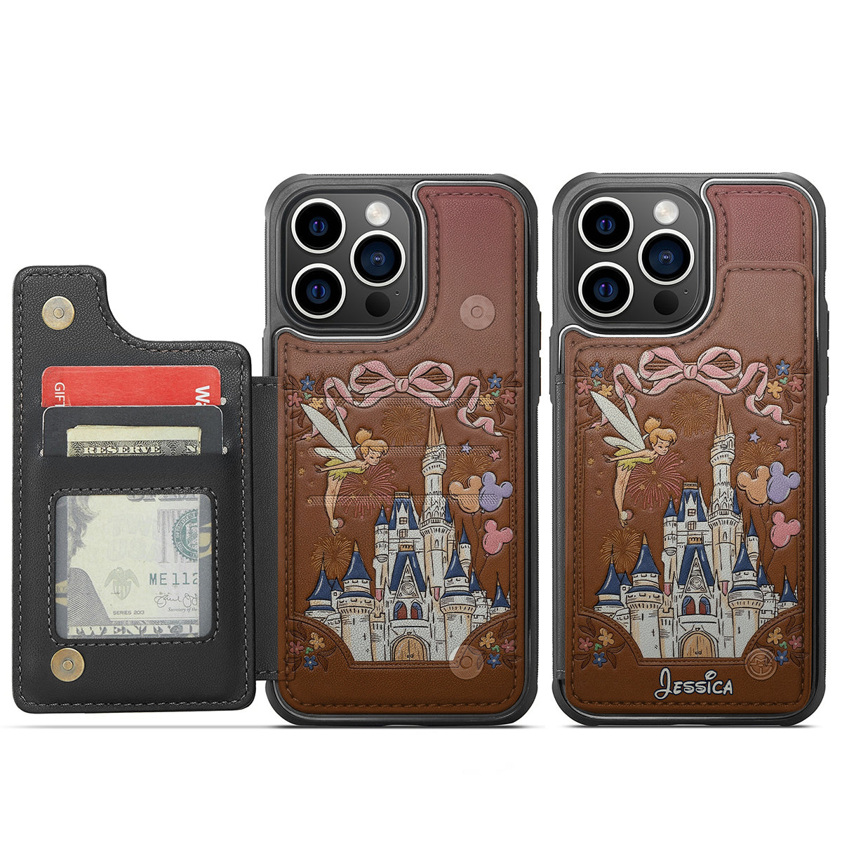 The Magical Castle - Personalized Mouse Fully Printed Wallet Phone Case