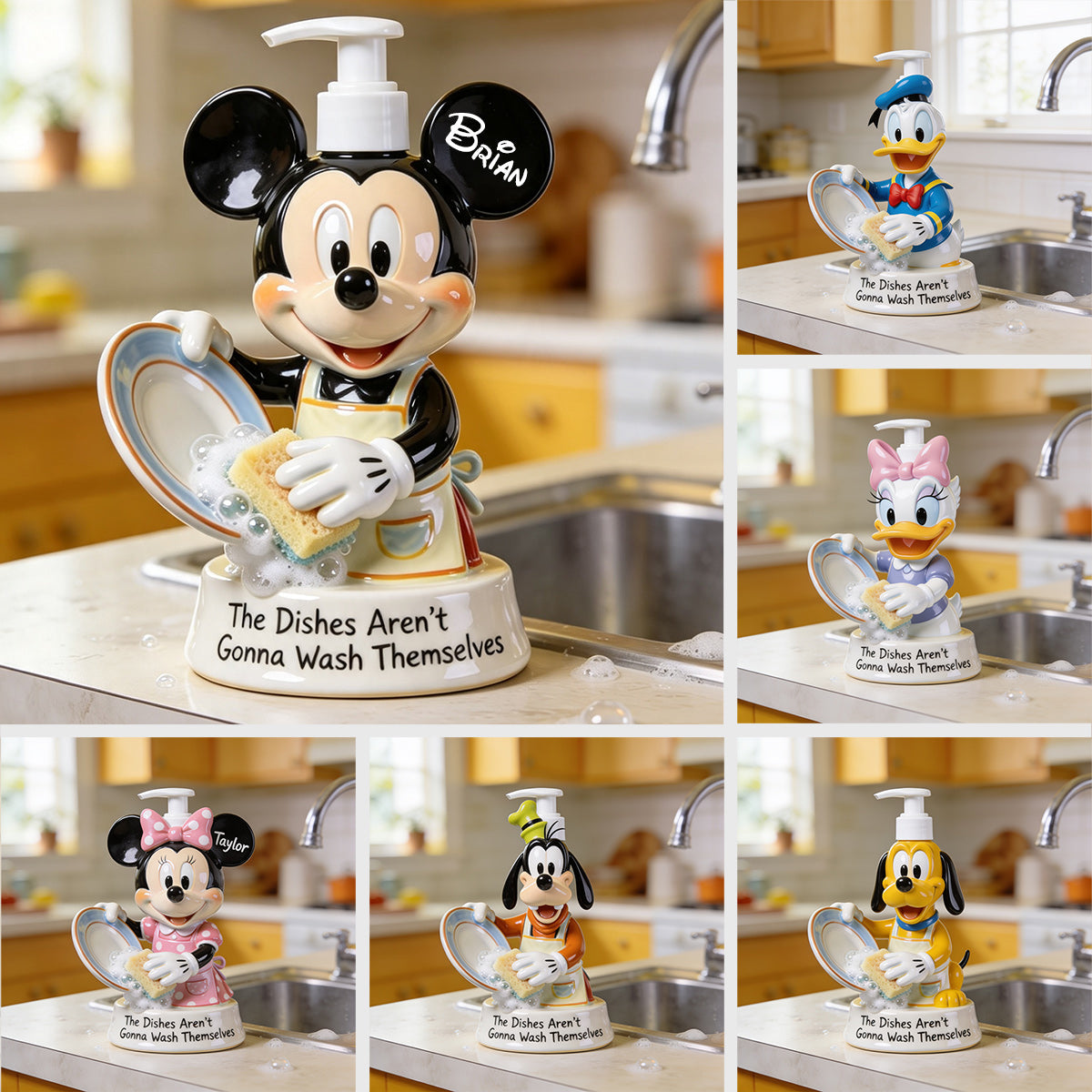 The Dishes Aren’t Gonna Wash Themselves - Personalized Mouse Pump Dispenser