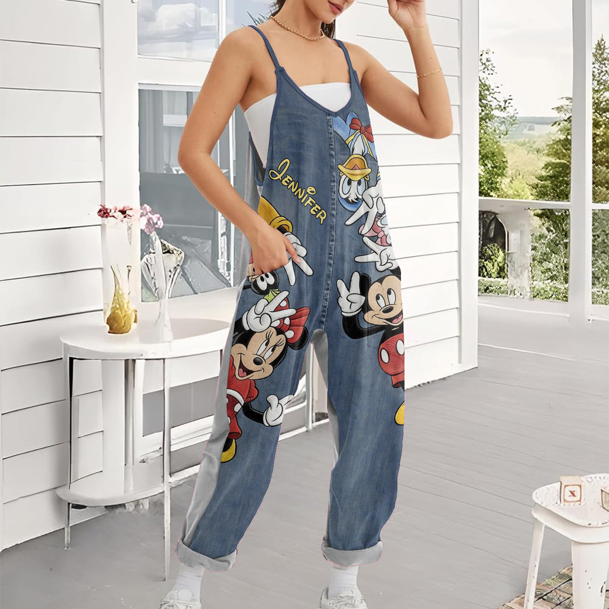 Magical Friends - Personalized Mouse Loose-Fit Overalls/ Rompers