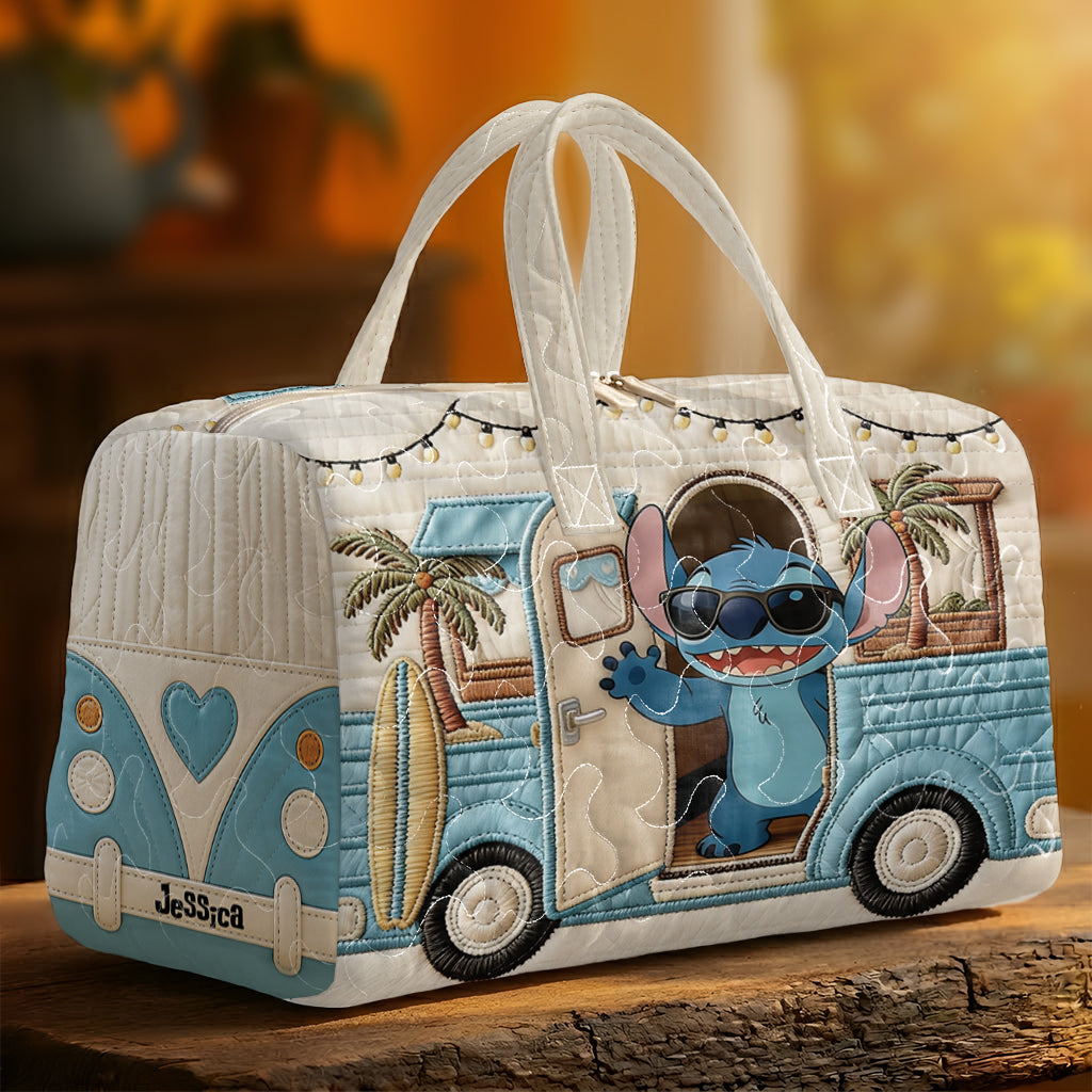 Ohana Means Family - Personalized Ohana Quilted Duffle Bag