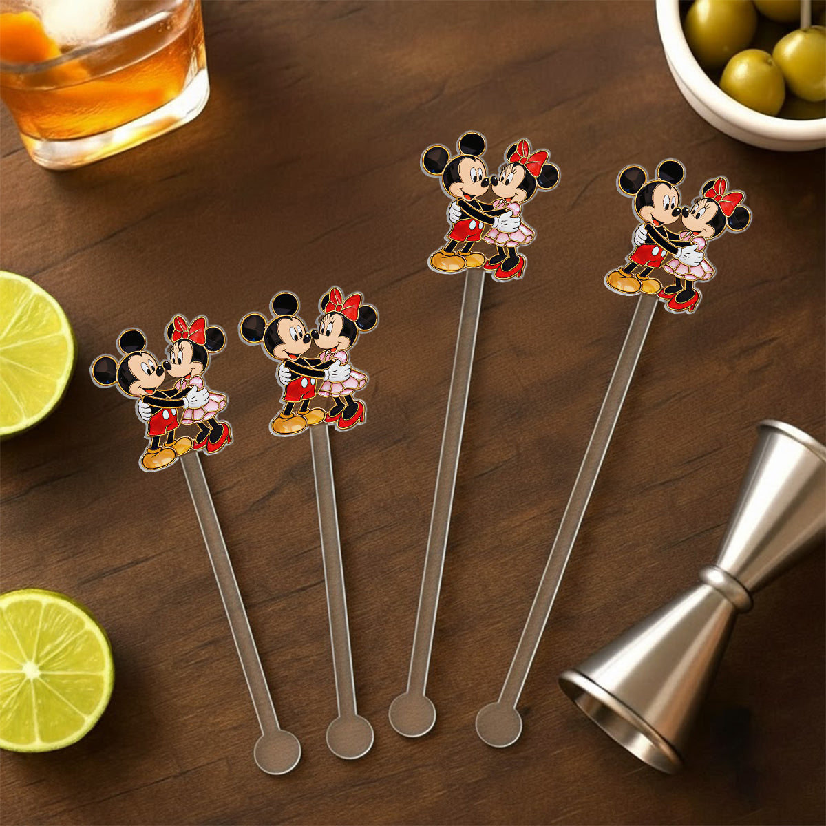 You & Me We Got This - Personalized Mouse Set Accent Mug with Acrylic Stirrers