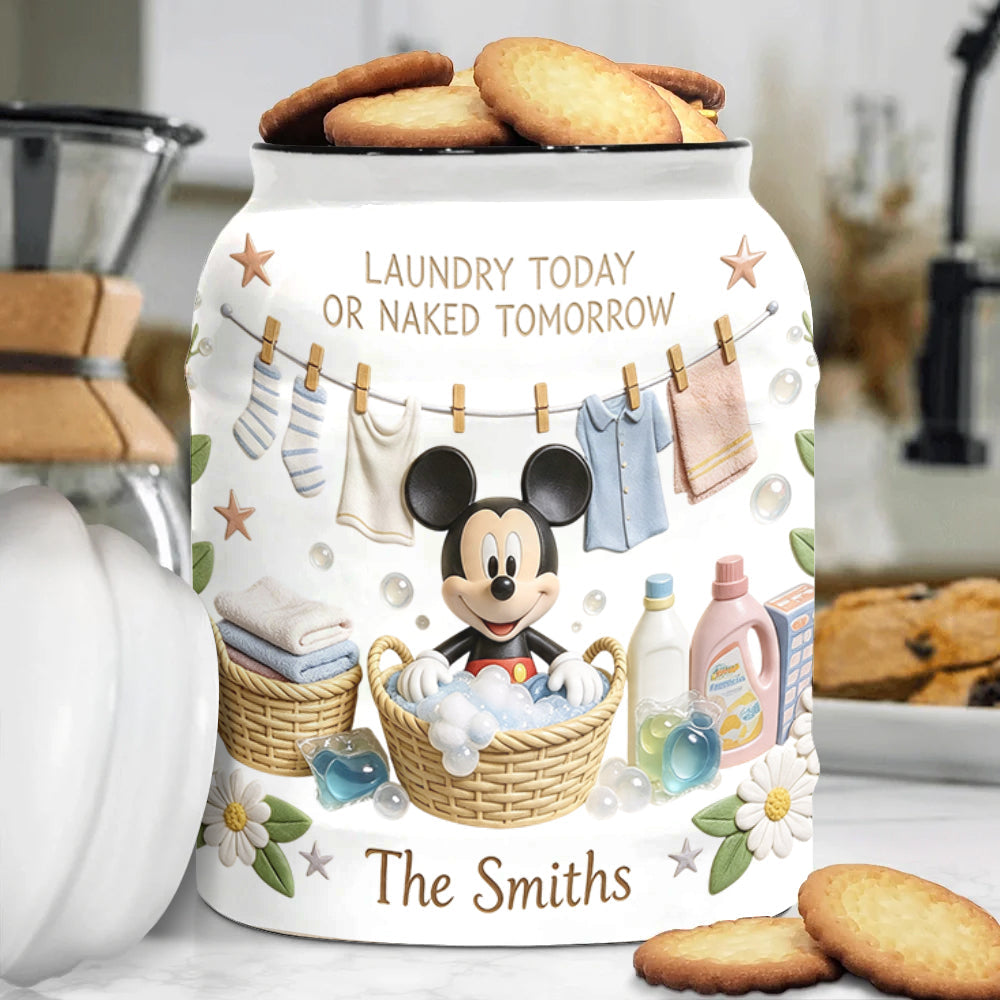 Laundry Today - Personalized Mouse Laundry Pods Jar