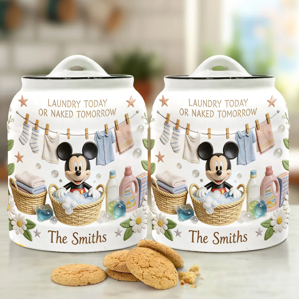 Laundry Today - Personalized Mouse Laundry Pods Jar