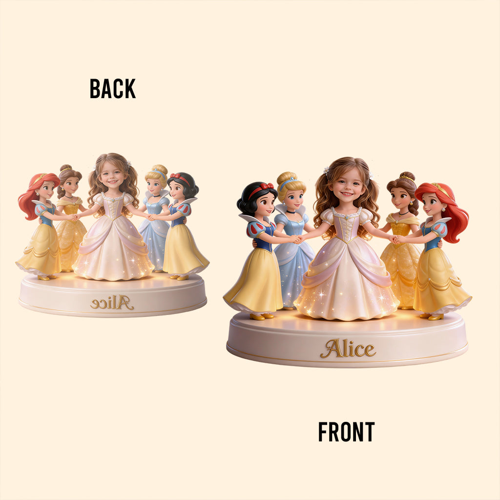 Custom Any Photo Magical Princess Friends - Personalized Princesses Custom Shaped Acrylic Plaque