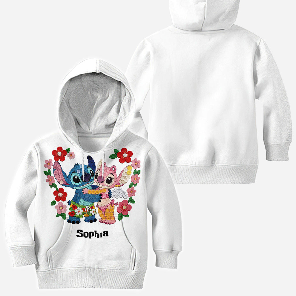 Cute Cartoon Monster, Aloha Hawaii Vibes - Personalized Ohana All Over Shirt