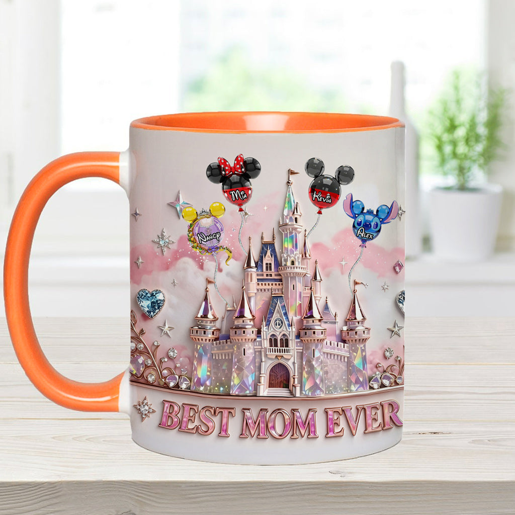 Best Mom Ever - Personalized Mouse Accent Mug