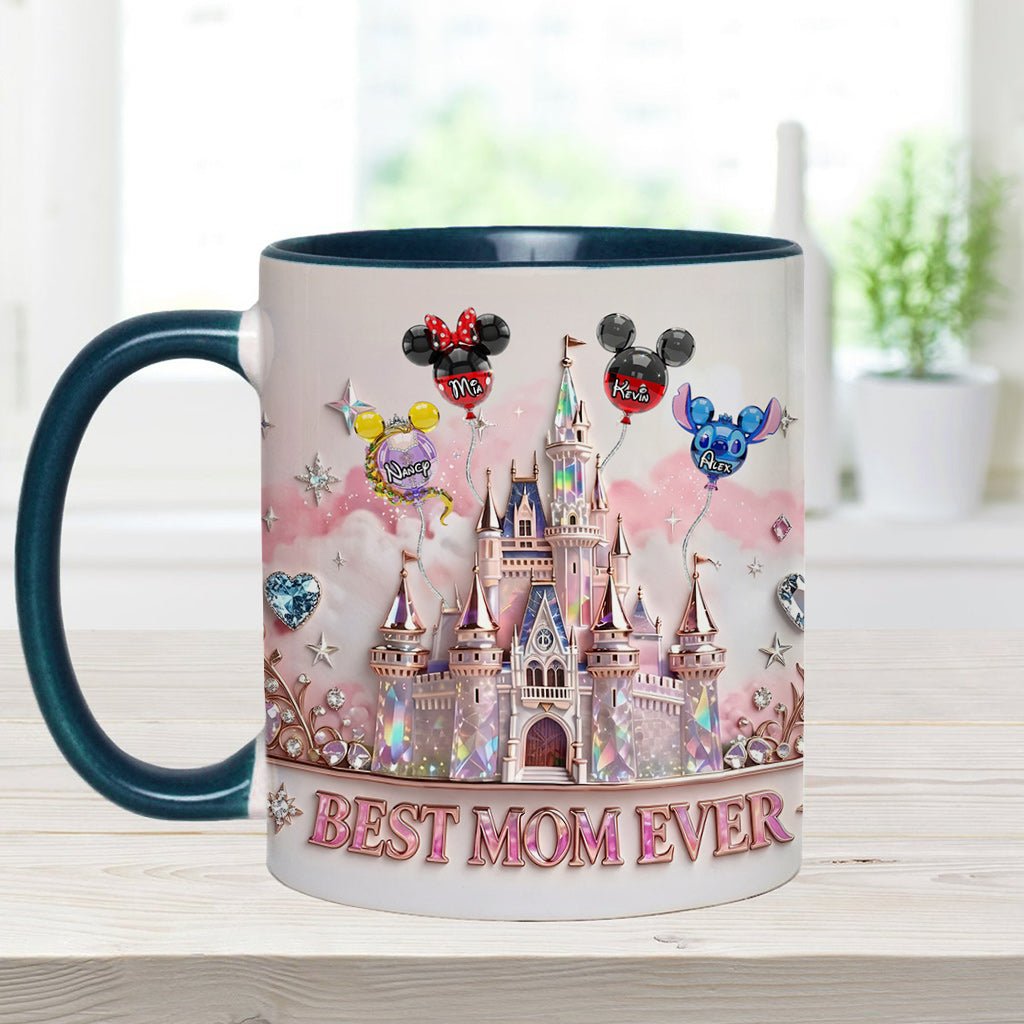 Best Mom Ever - Personalized Mouse Accent Mug