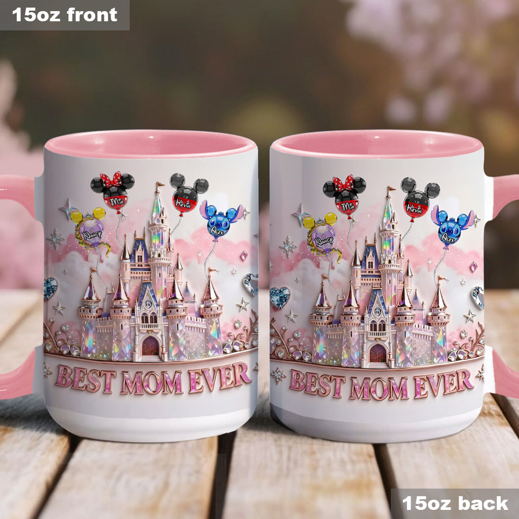 Best Mom Ever - Personalized Mouse Accent Mug