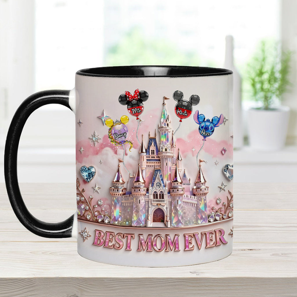 Best Mom Ever - Personalized Mouse Accent Mug