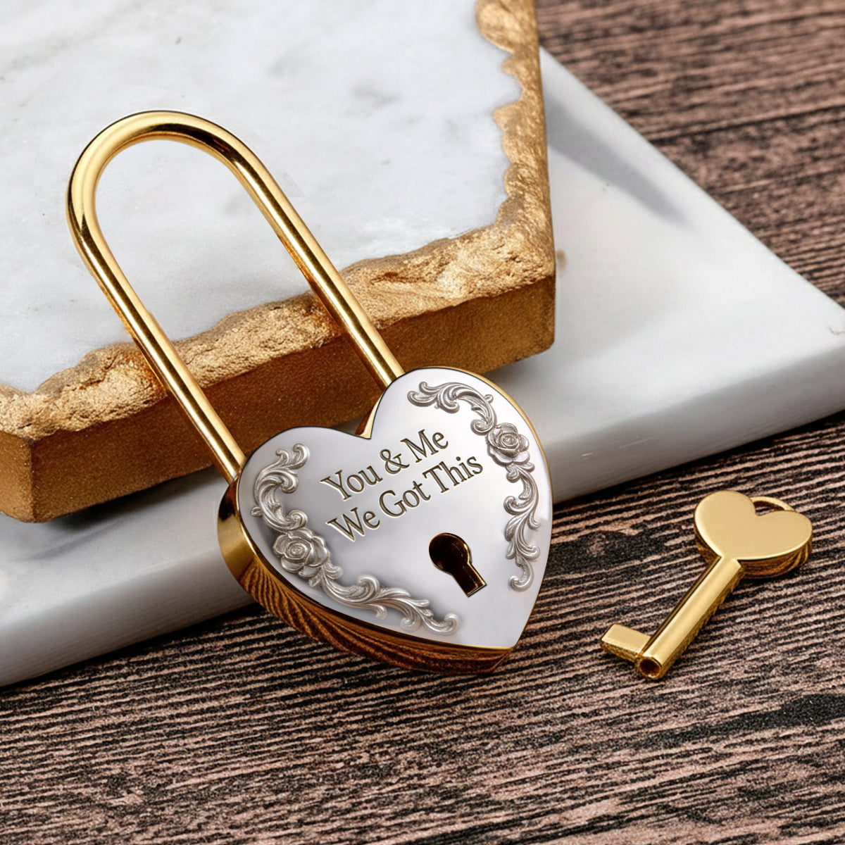 My Greatest Adventure - Personalized Mouse Heart Padlock