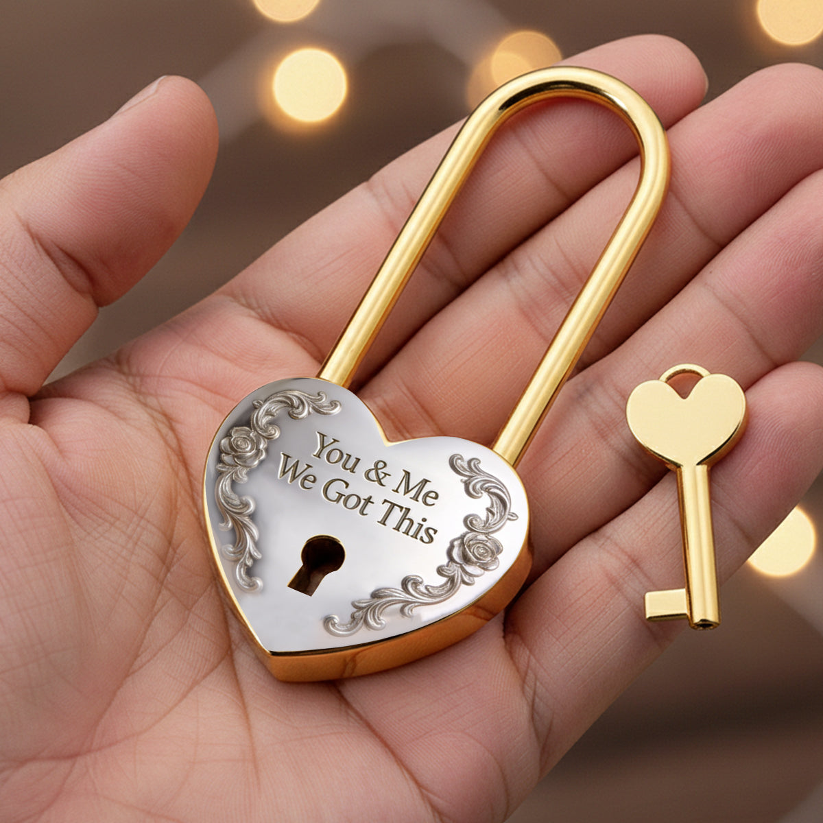 My Greatest Adventure - Personalized Mouse Heart Padlock