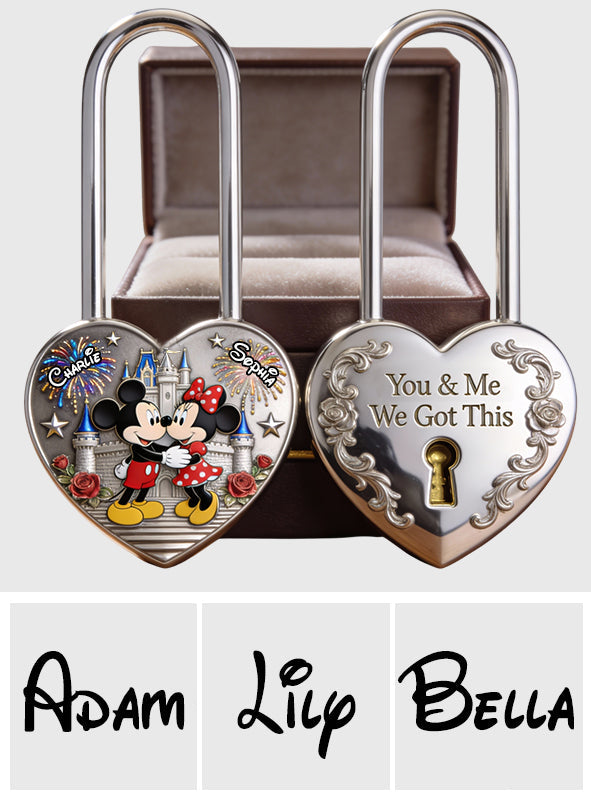 My Greatest Adventure - Personalized Mouse Heart Padlock