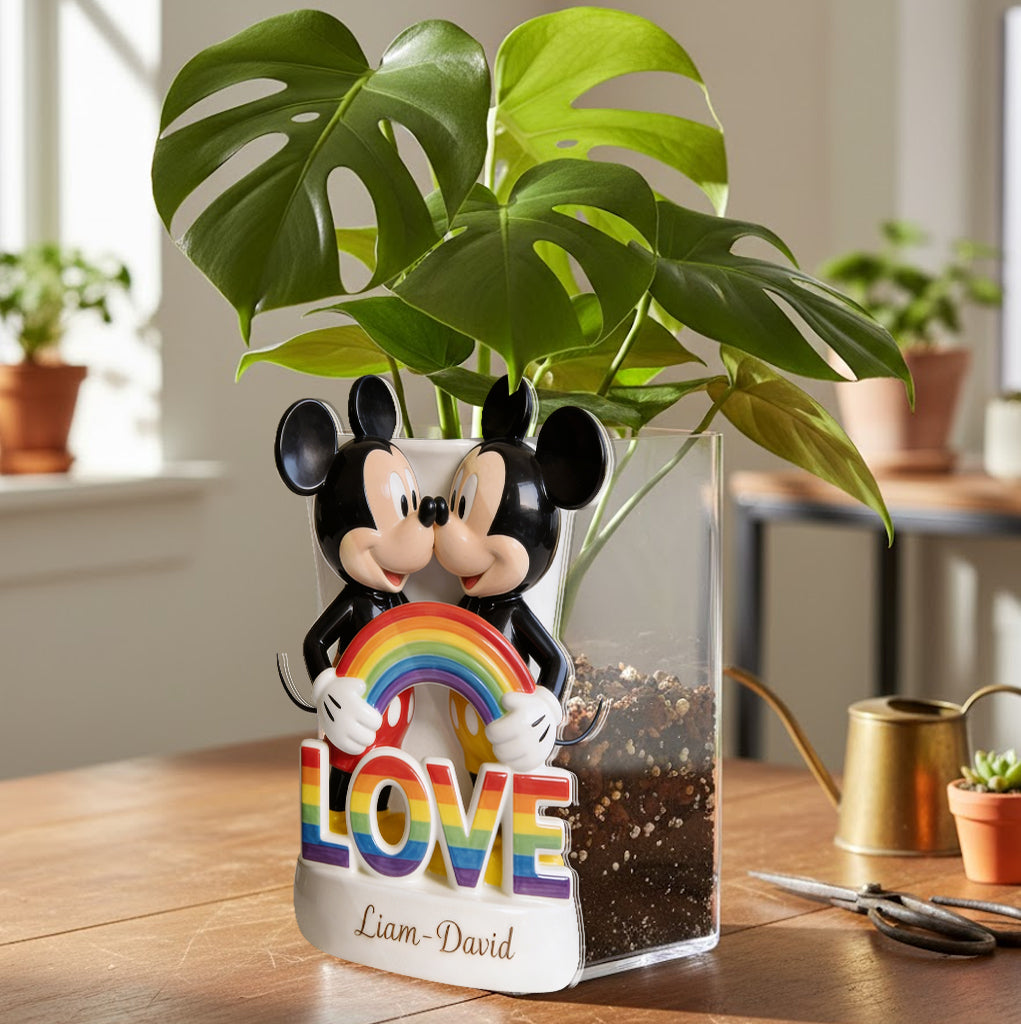 Love Is Love - Personalized LGBT Support Acrylic Pot