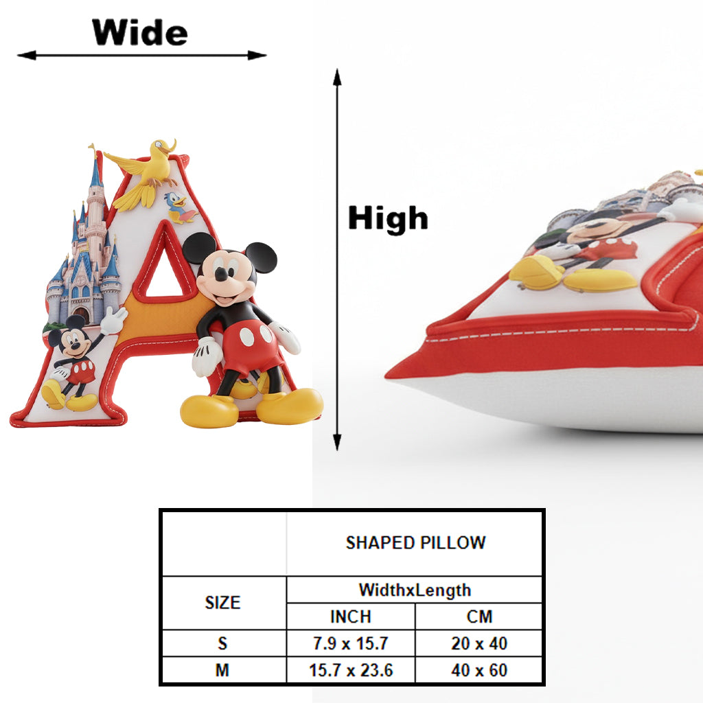 Magical Letter - Personalized Mouse Shaped Pillow