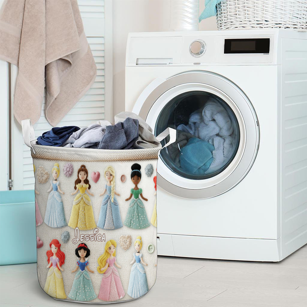 Magical Princesses Perfect Gift For Kids - Personalized Princesses Storage Basket