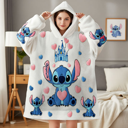 Ohana Means Family - Personalized Ohana Blanket Hoodie