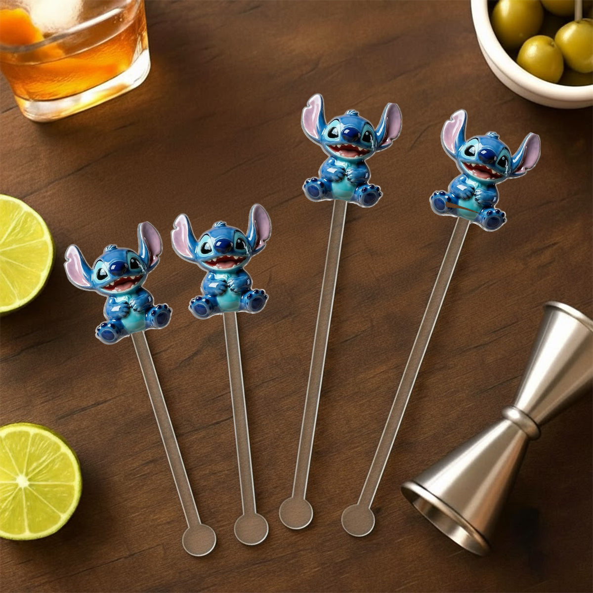 Ohana Means Family - Personalized Ohana Set Accent Mug with Acrylic Stirrers