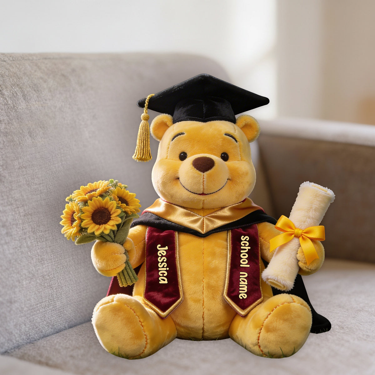 Graduation Time - Personalized Graduation Premium Faux Fur Pillow