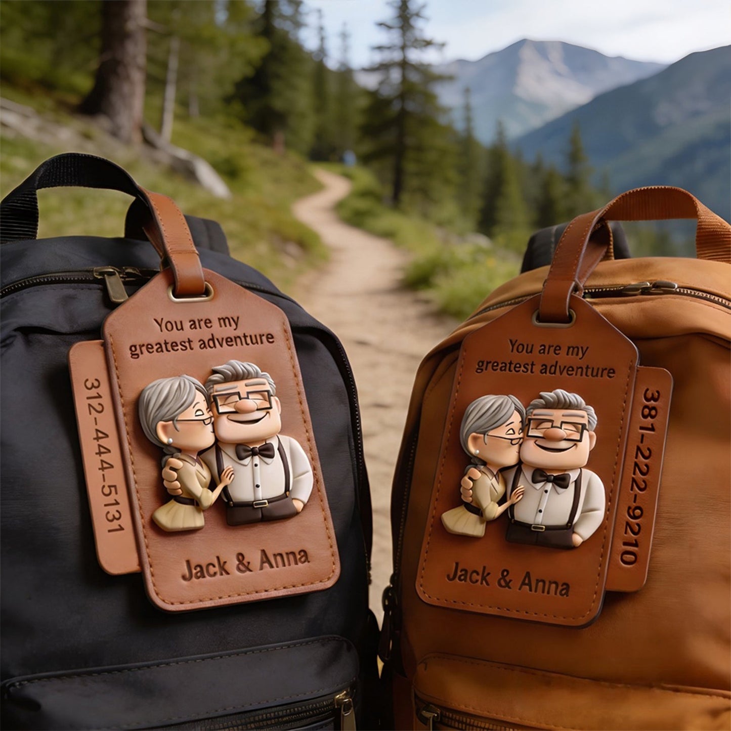 You Are My Greatest Adventure - Personalized Up Movie Couple Luggage Tag