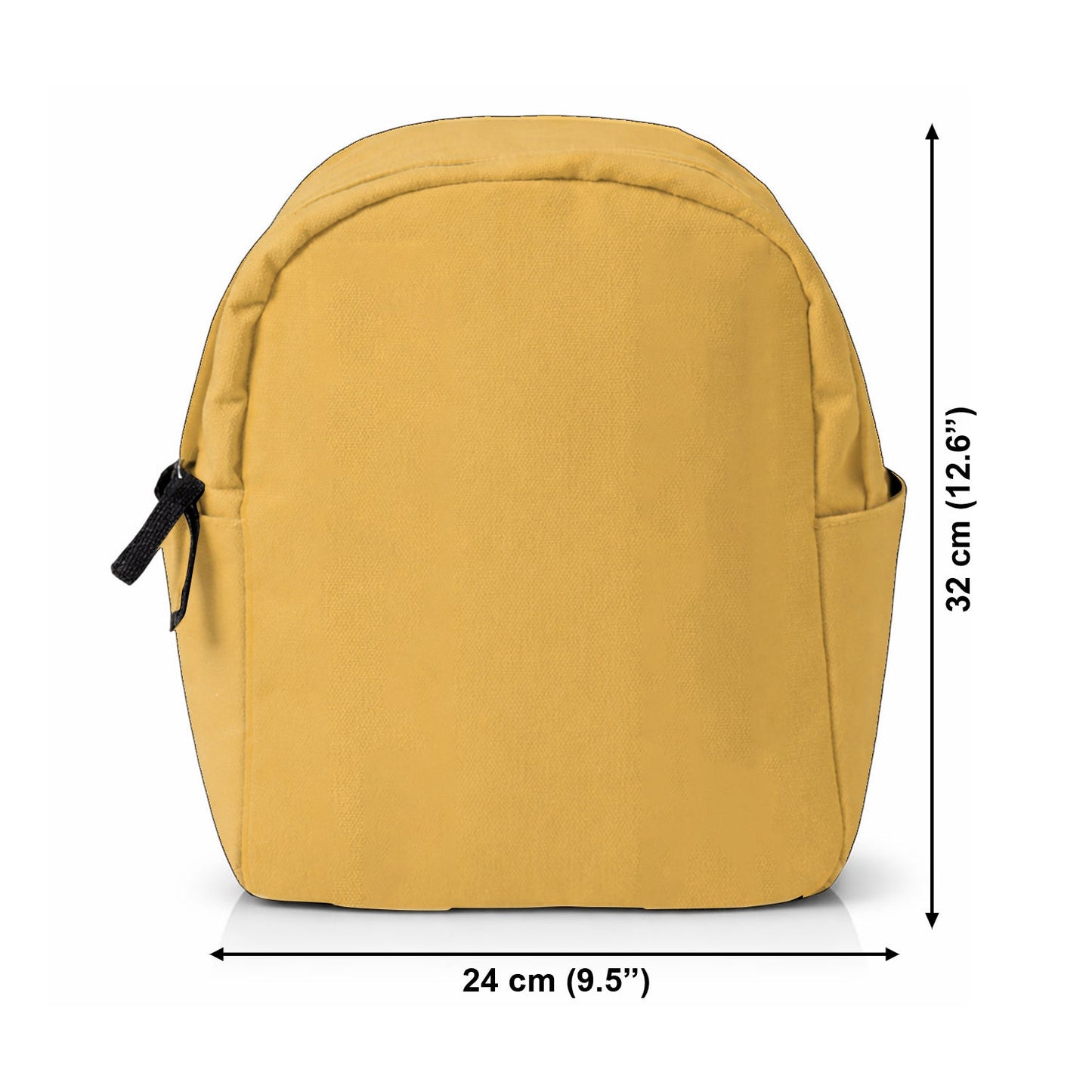 Bear, Honey And Flower - Personalized Yellow Bear Changeable Leather Patch Backpack
